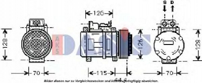 AKS DASIS 851403n -  Компрессор, кондиционер